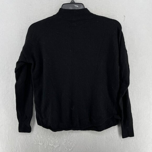 Madewell Sweater Women's Sz 2XS Black Turtle Neck Merino Alpaca Blend Pullover - Picture 2 of 13